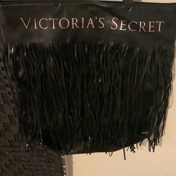 Victoria’s Secret black frilly tote - Picture 3 of 3